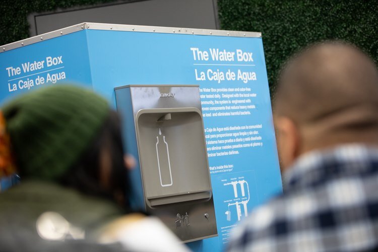 The Latinx Technology and Community Center is the fourth location of the Water Box, a portable filtration system developed by Jaden Smith’s environmental nonprofit 501cThree.
