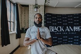 Terance Green of Black Amor yoga studio offers a 'men's only' yoga session to break down the barriers around men's mental health and well-being.