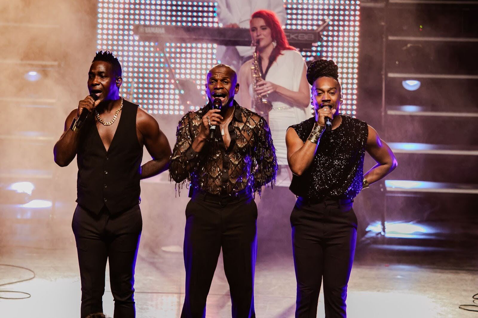 Nigel Brown, Clayton Peroti, and Clifton End of The Chicago Funk tribute band are dedicated to honoring the legacy of the legendary group Earth, Wind & Fire.