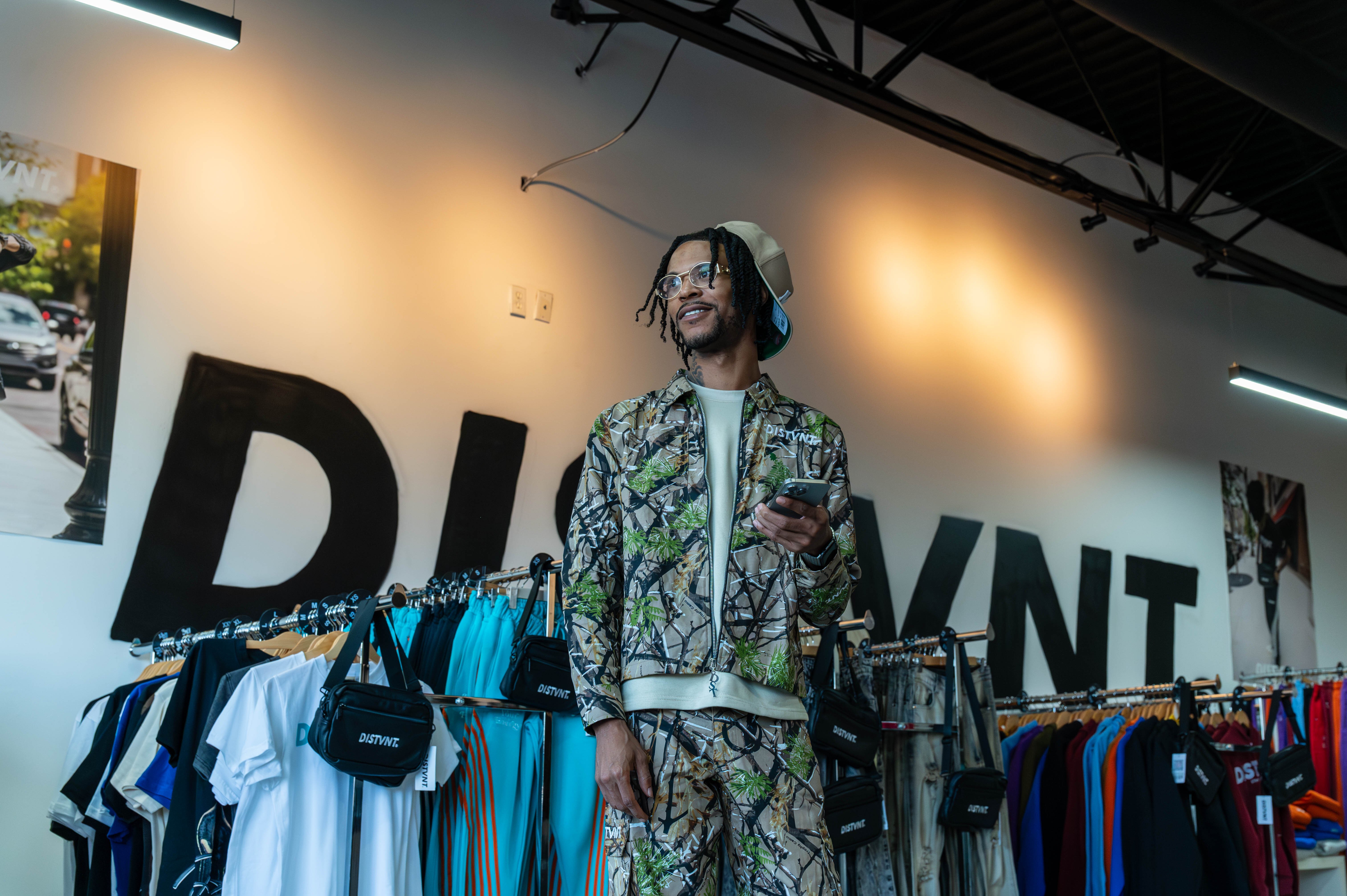 Jock Giles, owner of the local clothing brand DISTVNT, held the grand opening of his new storefront on Saturday, September 7, 2024. 