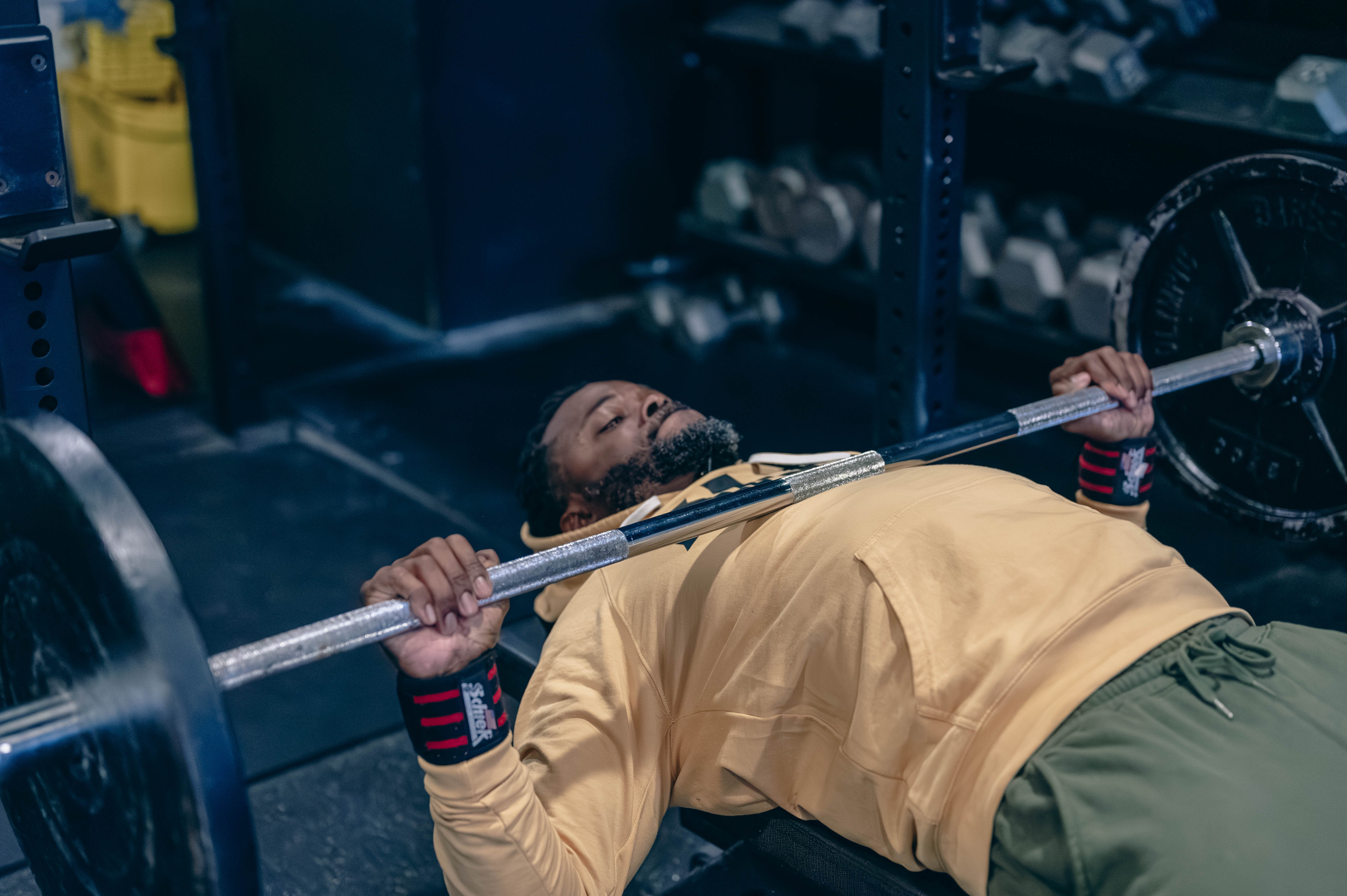 Ed Wilson gets a workout in before client sessions at I Am My Billboard.