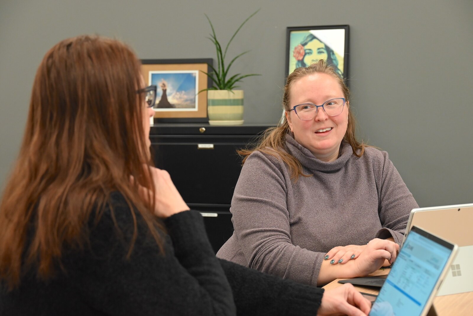 OnPoint community based clinicians, from left, Deborah Kupres and Kimberly Thomas.