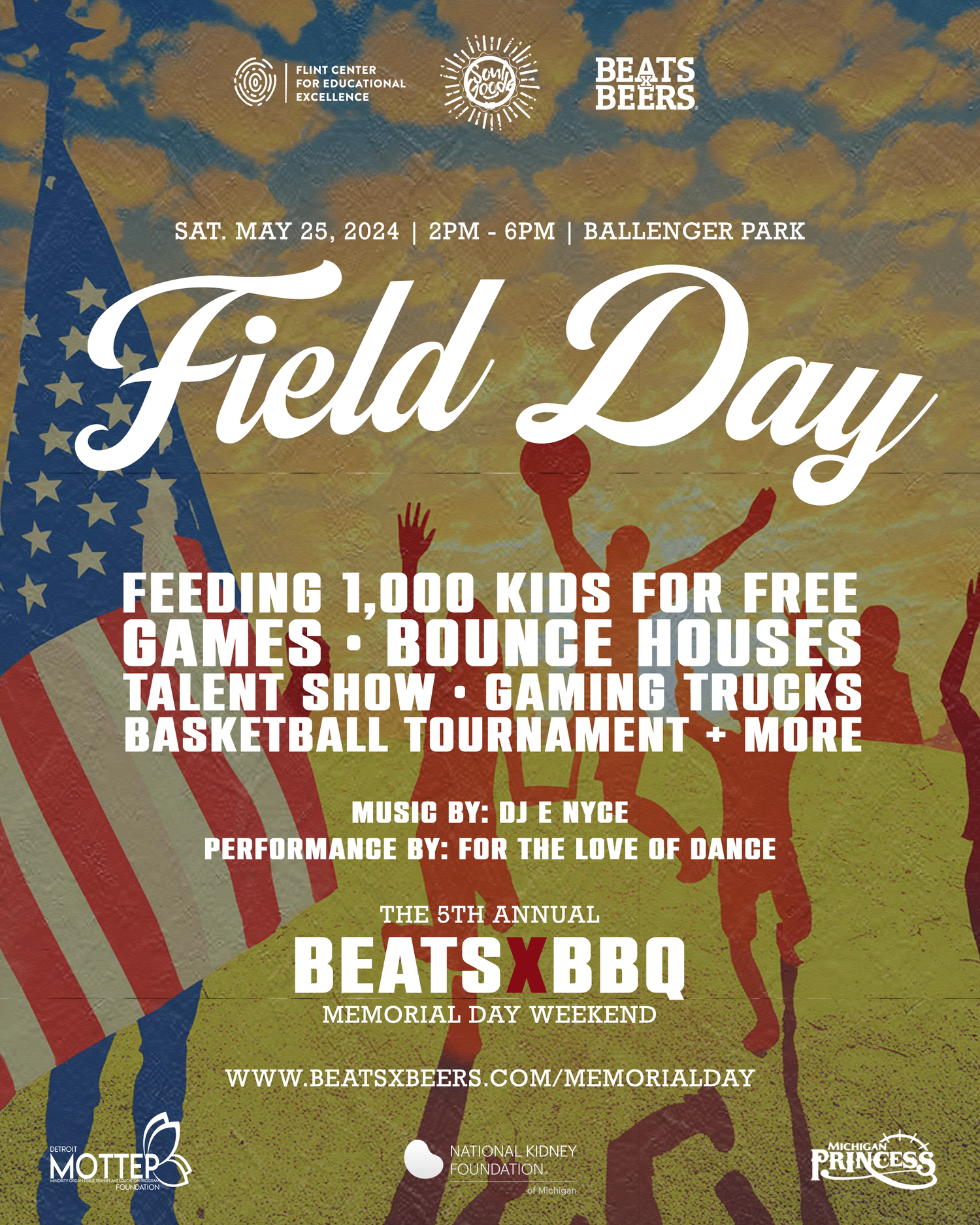 Promotional flier for the 5th annual Beats x BBQ Memorial Day weekend.