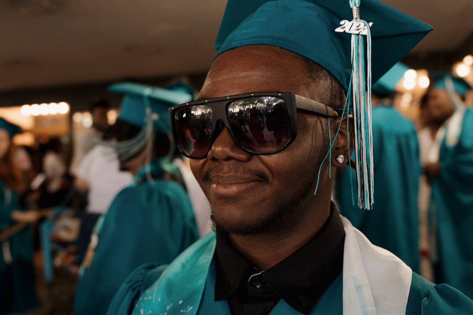 Students are all smiles after officially graduating on June 4, 2024. 