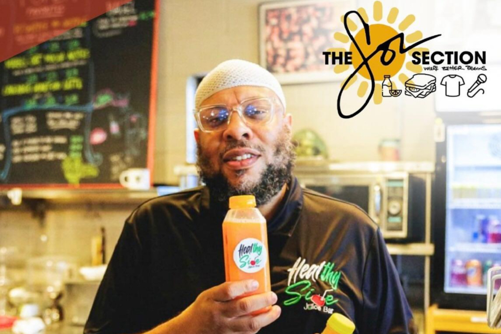 Flint native Sa'eed Littlejohn encourages customers and the community to prioritize health and wellness through his local fresh juice brand, Healthy Side.