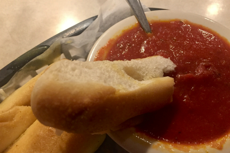 Breadsticks at Luigi's in Flint.