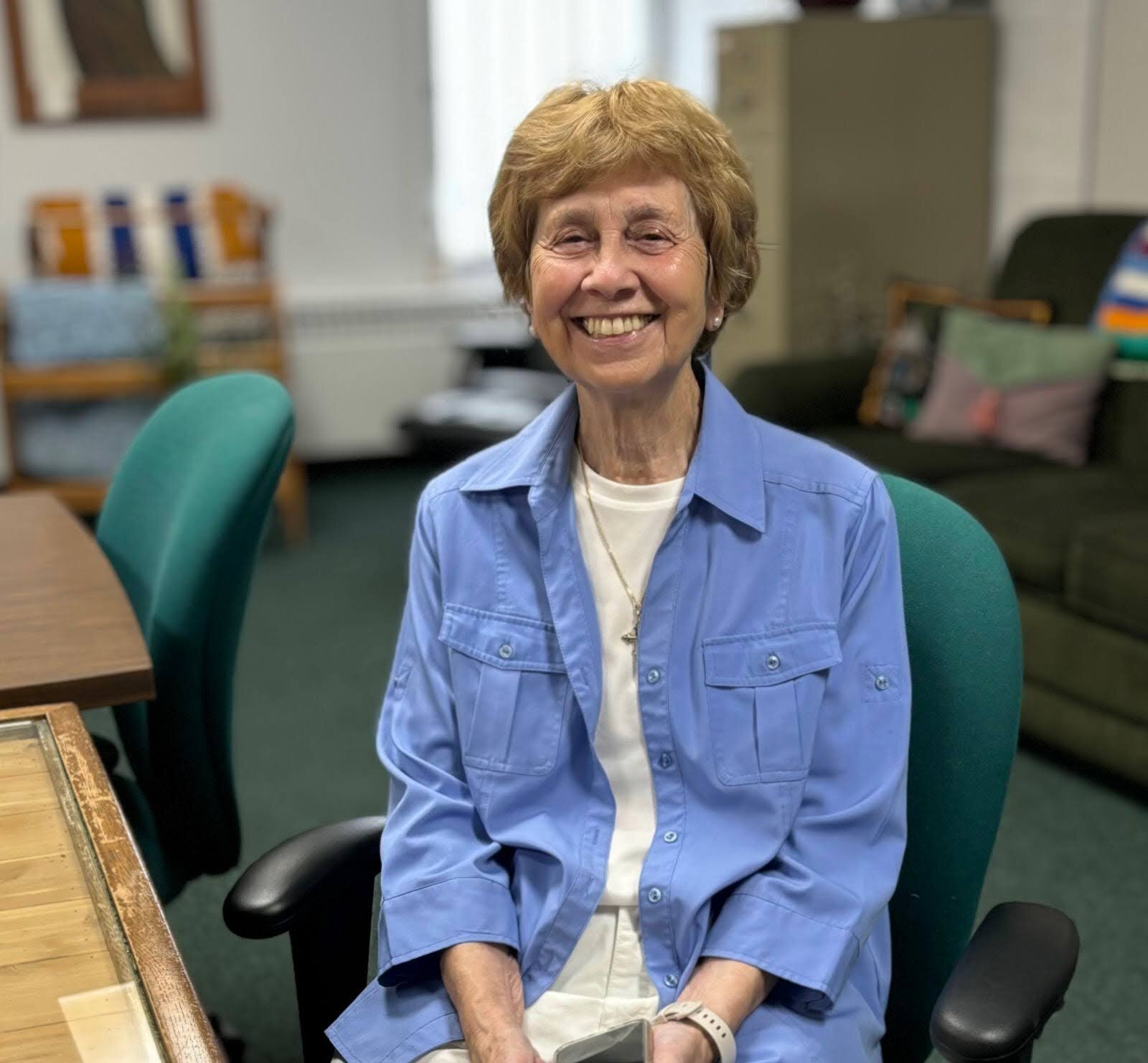 Co-founder of St. Luke N.E.W. Life Center, Sister Carol Weber, is all smiles on August 16, 2024.