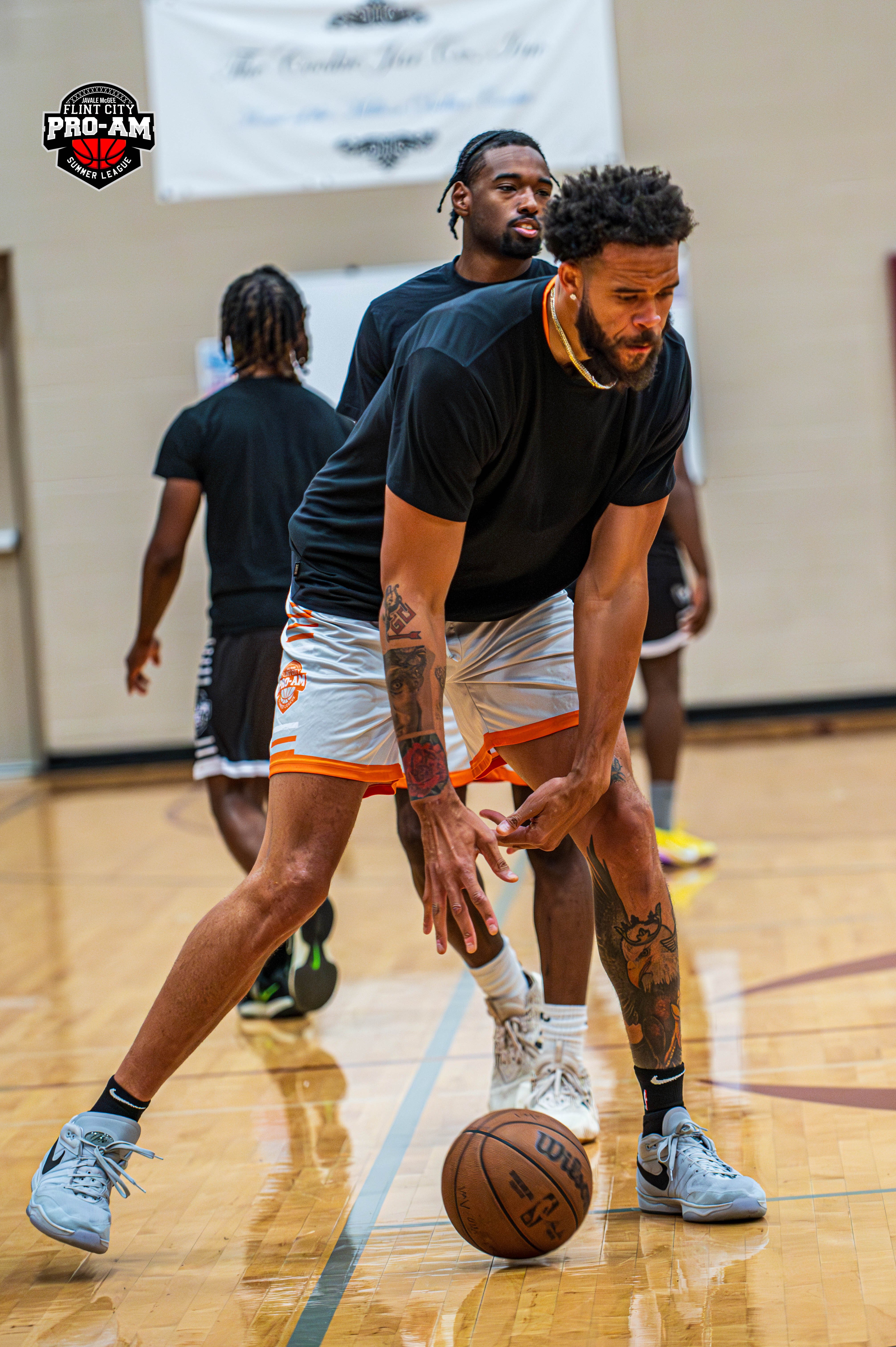 Flint native and Sacramento Kings Center JaVale McGee made a special appearance at his 2024 Flint City Pro-Am.