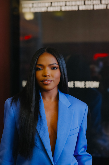 Ryan Destiny at 'The Fire Inside' screening at Cinemark Flint West 14 on Sunday, Nov. 10, 2024.